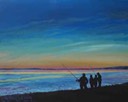Bass Fishing at Dusk