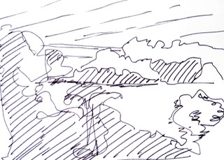 quick sketch of view from bed room
