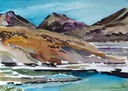 Sketch of Moutains in the Salar Tour