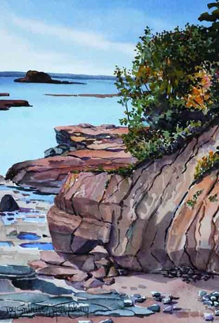 Sand stone at Thomas Cove