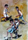 Sketch of Playing Ball