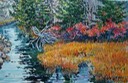 Yellow Grass and Red Foliage on South Shore