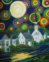 Starry Night in the Village