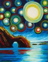Starry Night; Long, Egg and Pinnacle Islands Oil