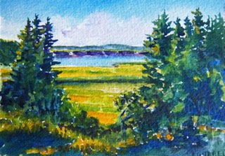 watercoloursketchout windowem
