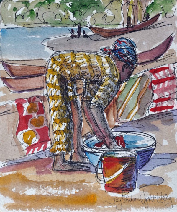 websketch16womanwashingontheVolta